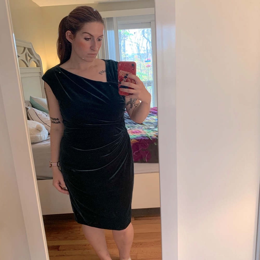 Ralph Lauren velvet cocktail dress